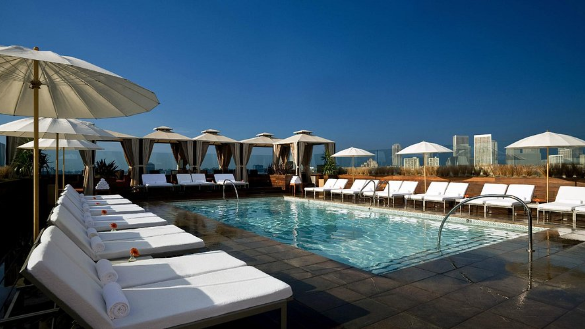 Sixty Hotels luxury pool area